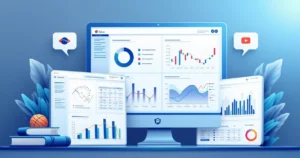 Ilustração plana corporativa de painel digital com gráficos de apostas esportivas, estatísticas e inteligência artificial