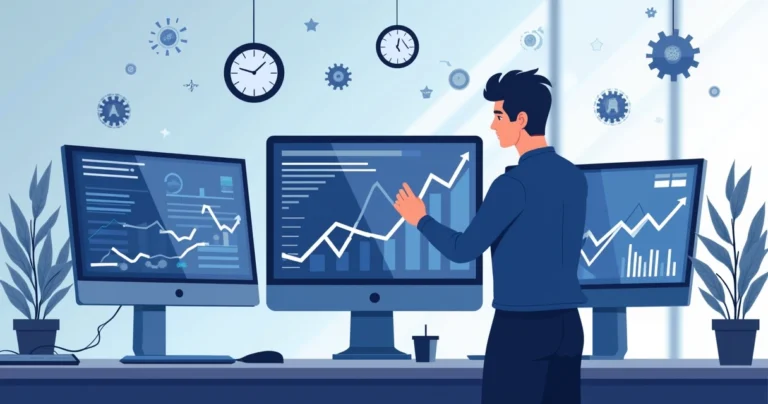 Ilustração corporativa mostrando análise de dados com gráficos e probabilidades nas apostas ao vivo