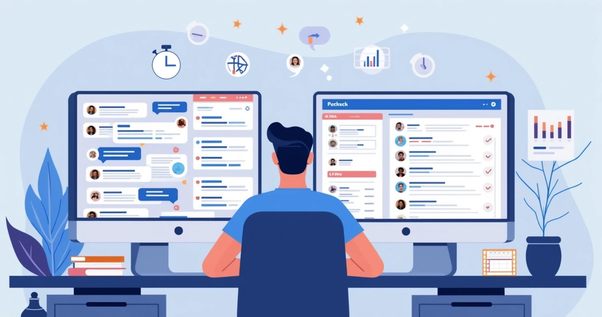 Apostador analisando grupos de Telegram e bots de apostas em tela dividida