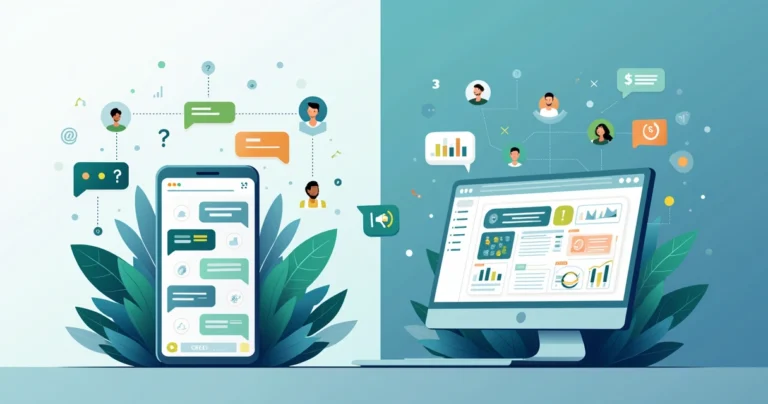 Ilustração comparando comunidade de apostas paga e gratuita em tela dividida