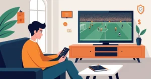 Apostador iniciante explora aplicativo de apostas no celular com foco em estratégia e dados