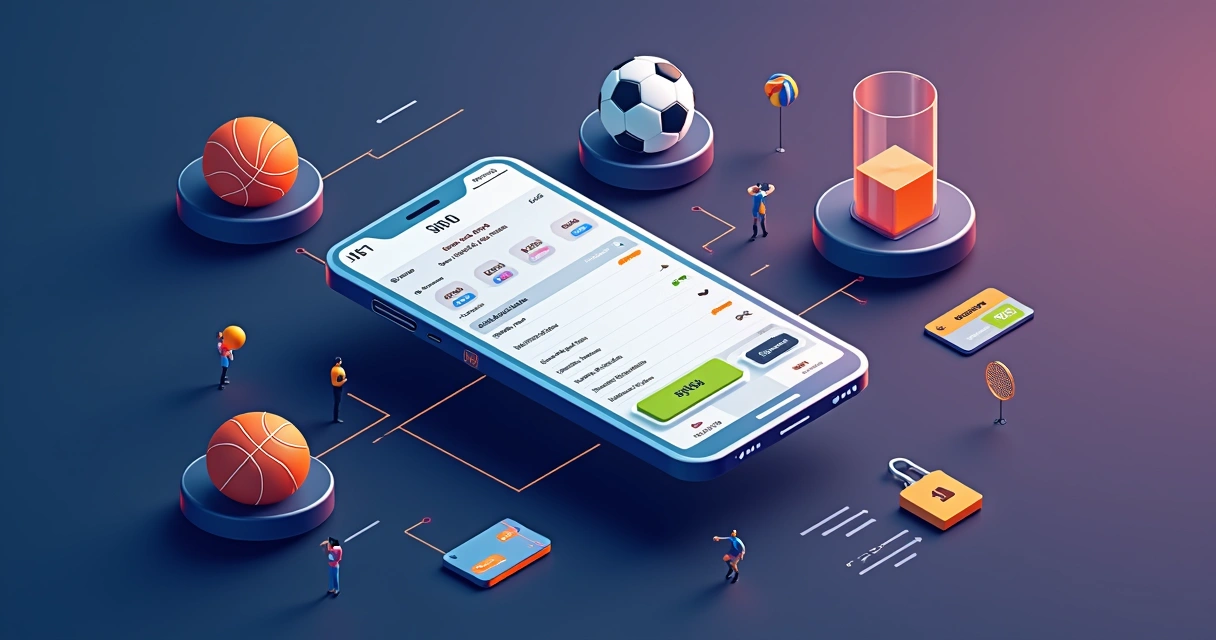 Ilustração de interface de apostas esportivas multiesporte da Betano em destaque