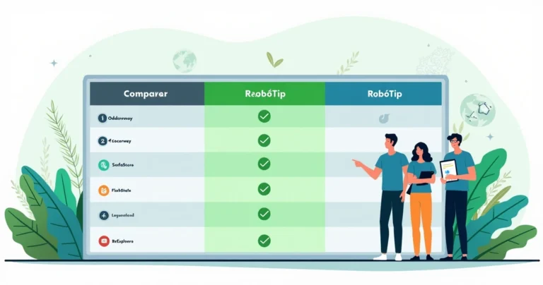 Painel comparando plataformas de estatísticas para apostas com destaque para Robotip