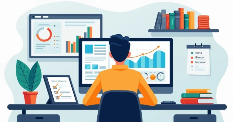 Apostador esportivo profissional analisando dados em home office organizado