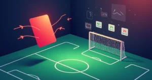 Cartão vermelho mudando odds ao vivo em painel de apostas esportivas