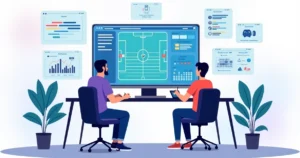 Tela de simulador de apostas com estratégias sendo testadas virtualmente
